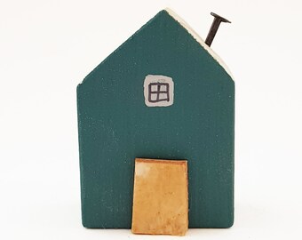 little house wood ornament wooden gifts house ornaments etsy