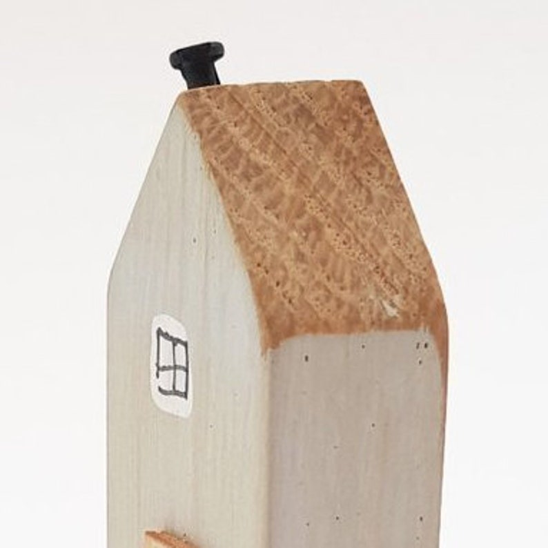 Grey Tiny Wood House Miniature Wooden Houses Tiny Houses Knick Etsy