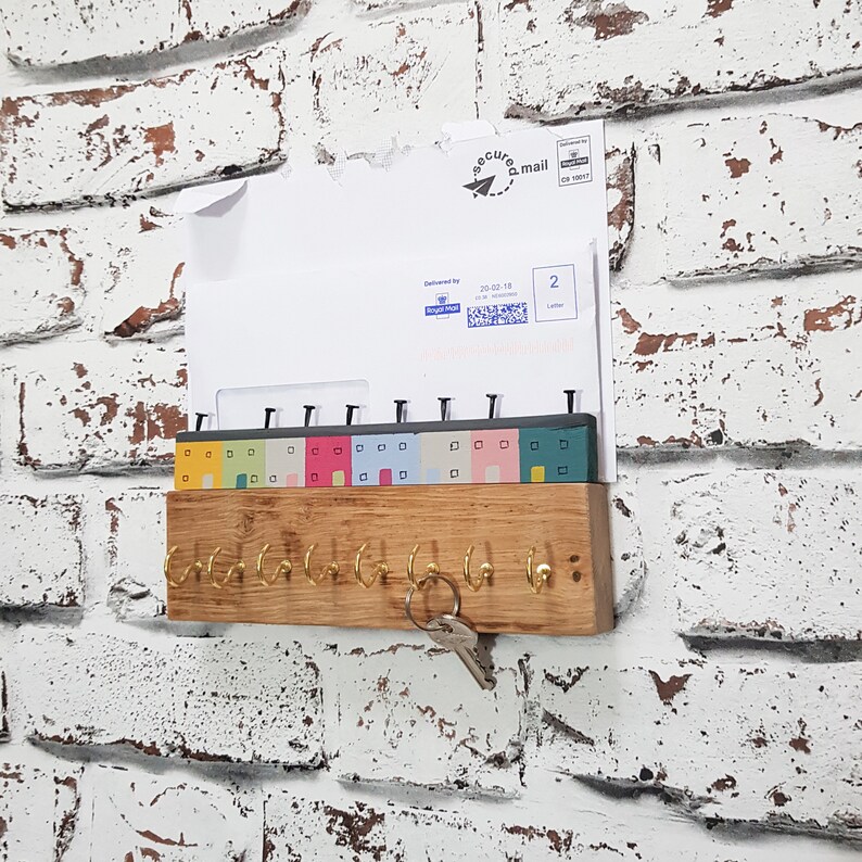 Letter and Key Holder for Wall Etsy