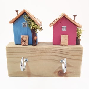 His and Her Key Holder Couple Key Holder Wall Key Hooks - Painted in colours of your choice