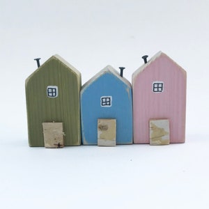 Wooden Houses for Shelf House Ornament