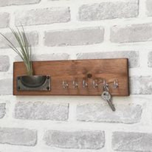 Industrial Key Holder for Wall Etsy