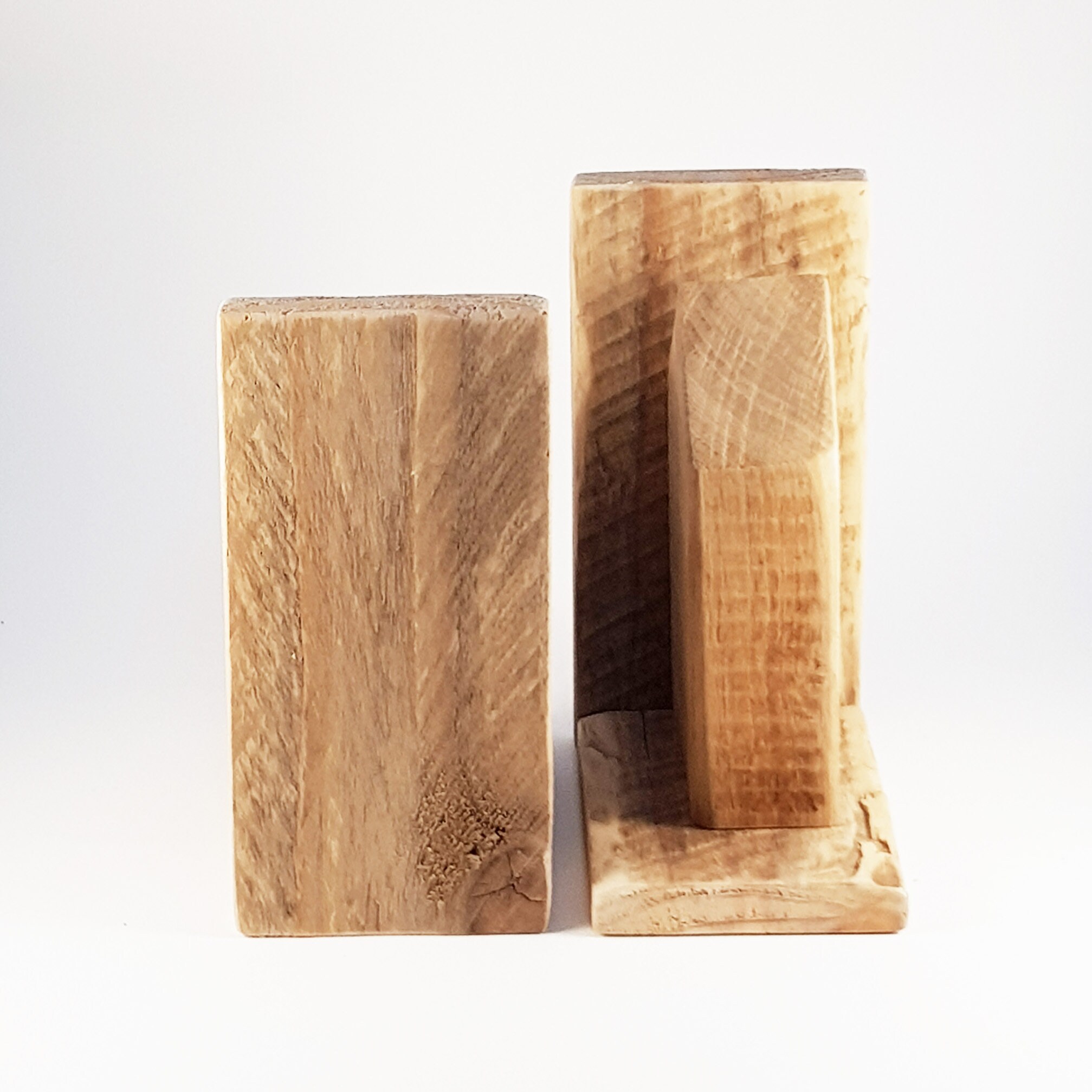Rustic Wood Bookends Handcrafted Wood Book Ends Book Storage Etsy UK