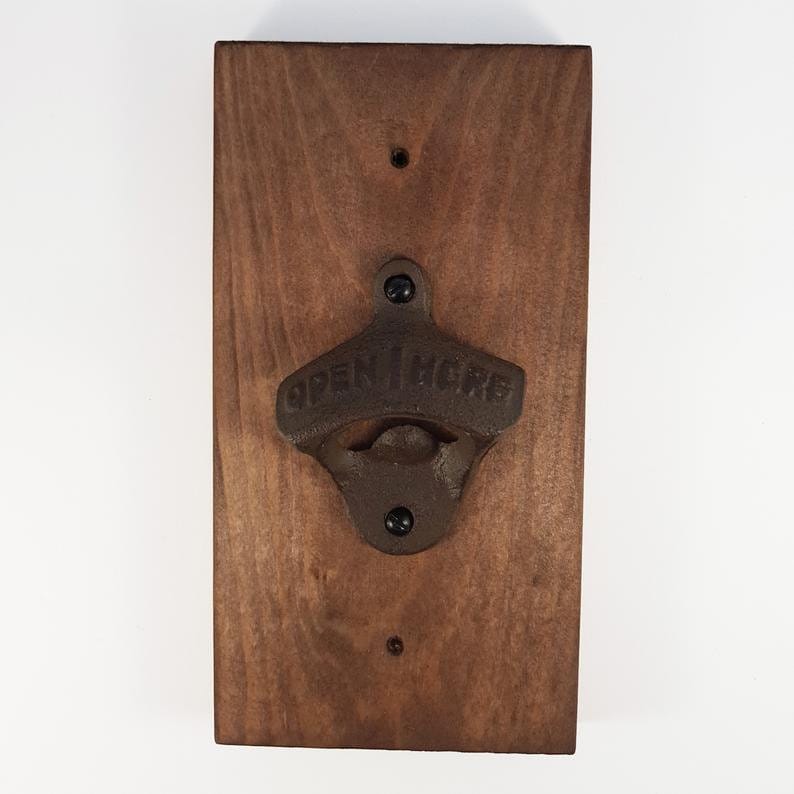 Holzdesign Flaschenöffner, Flaschenhalter | Geschenkidee