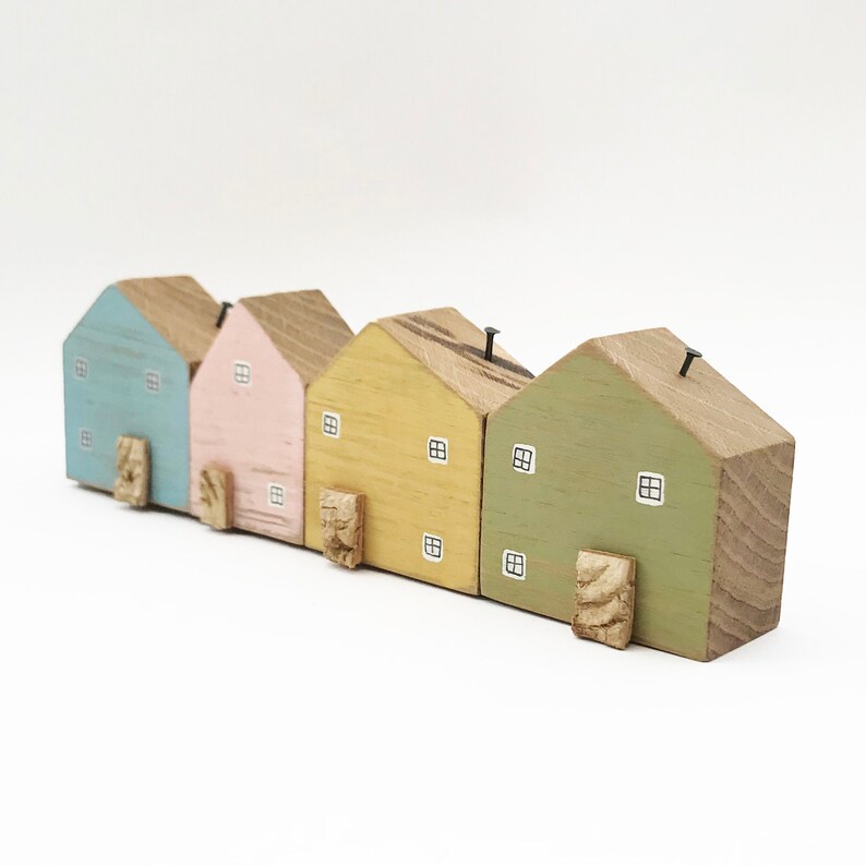 Wooden Houses Decor House Ornament New Home Gifts Etsy