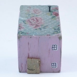 Wood Cottage Ornaments for Shelf