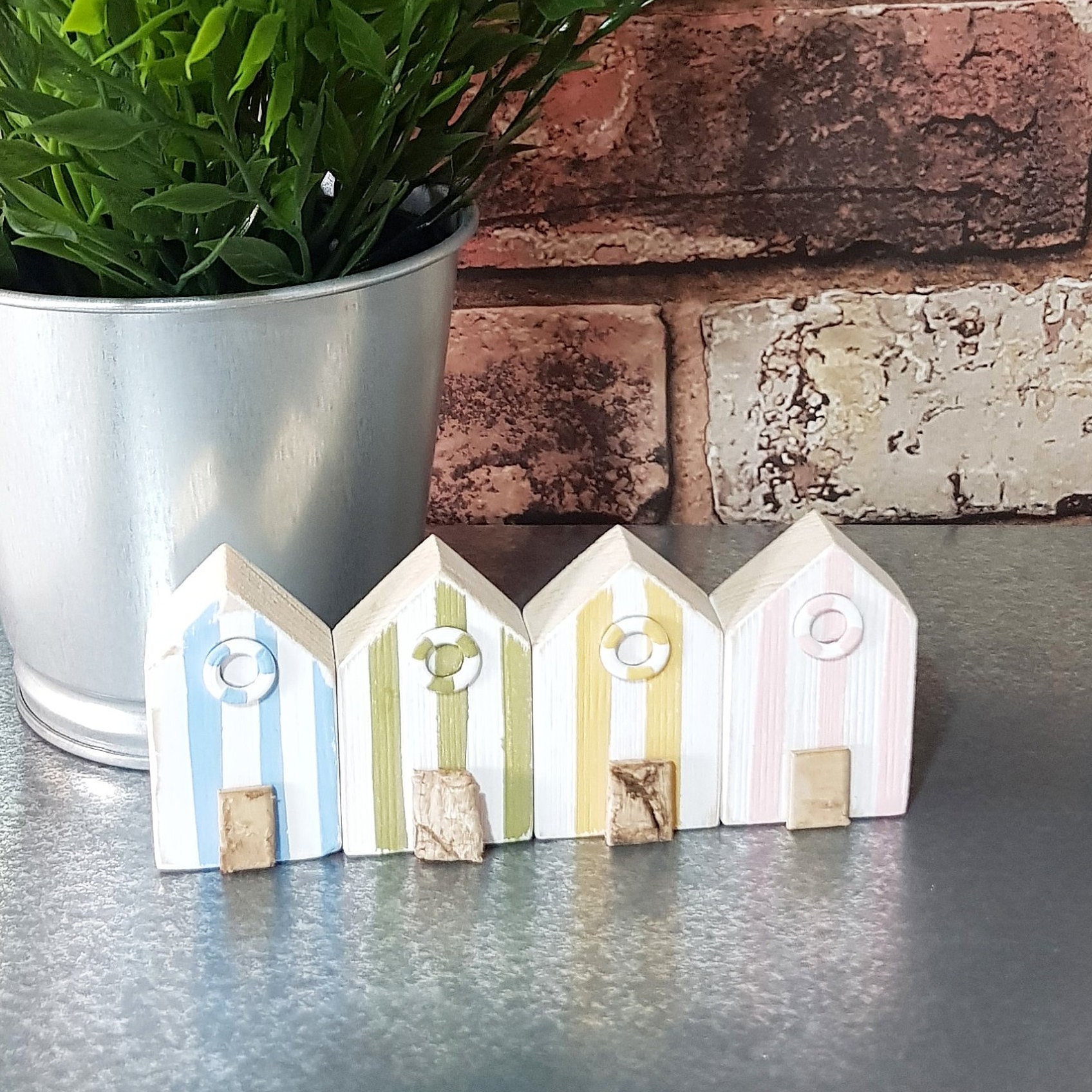 Wooden Beach Huts Beach Bathroom Decor Nautical Decor Etsy UK