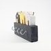 Key Holder With Grey and Yellow Wooden Houses Key Holder for Wall Key ...