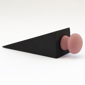 Door Stop Black Wooden Door Wedge