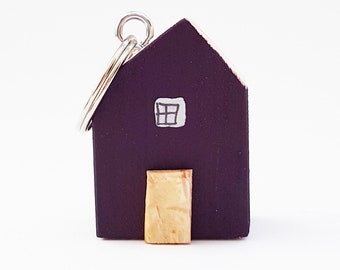 Keychain Wooden House Key Ring for Women New House Key Chain