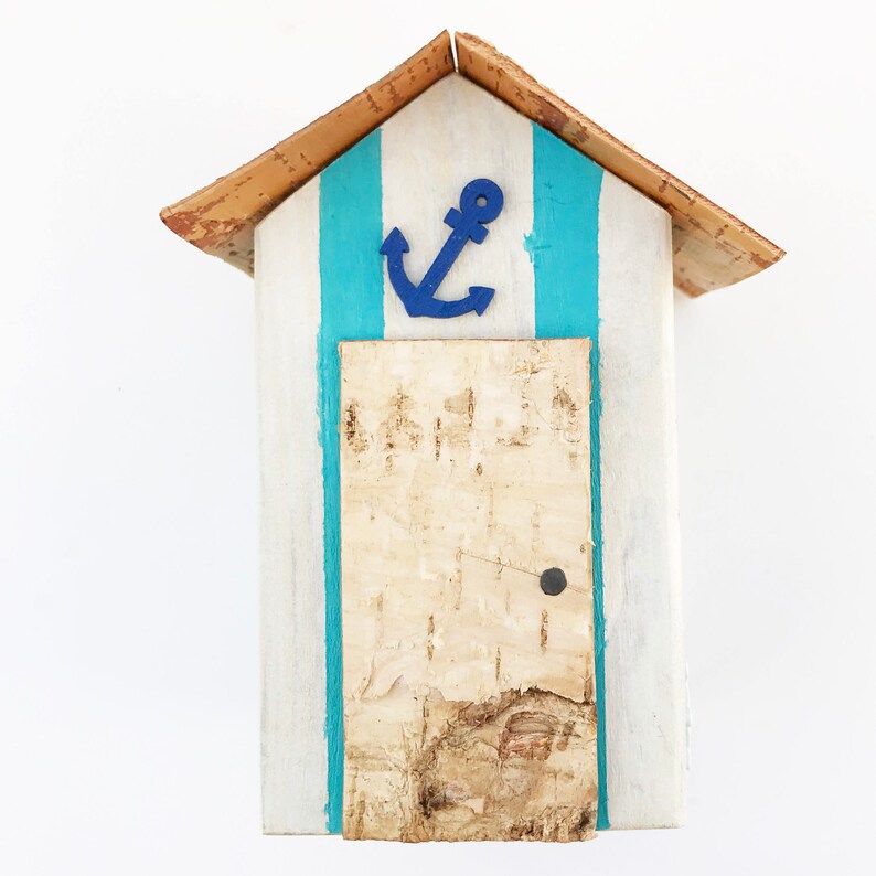 Beach Hut Ornament Bathroom Accessories Nautical Coastal Etsy UK
