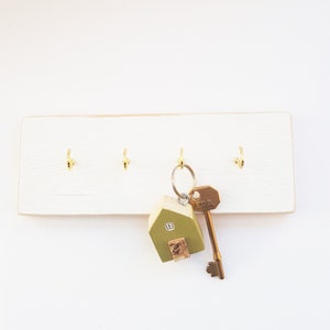 Wooden Key Holder for Wall Rustic Wood Decor