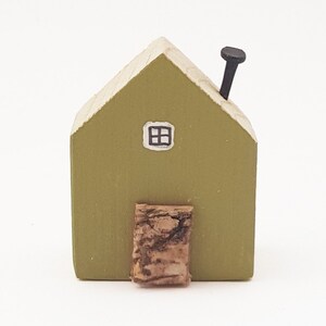 Tiny Wood Houses Art Wooden Gifts