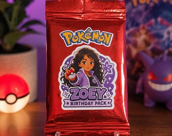 CUSTOM 10 Pack Pokemon Cards Booster Packs. 50 Cards. Pokemon Gifts/Party Favors. Birthday Party Goodie Presents. Party Supplies.