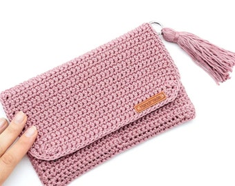 Crochet Wallet, Crochet Bag, Crochet Clutch Bag, Crochet Wrist Bag, Crochet Boho Bag