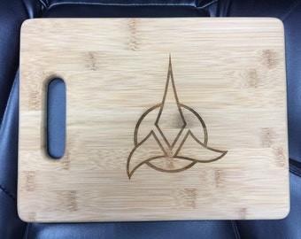Klingon Cutting Board - laser engraved