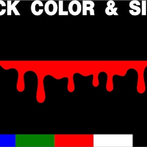 Red Blood Stickers for Car, 2PCS Blood Dripping Car Stickers
