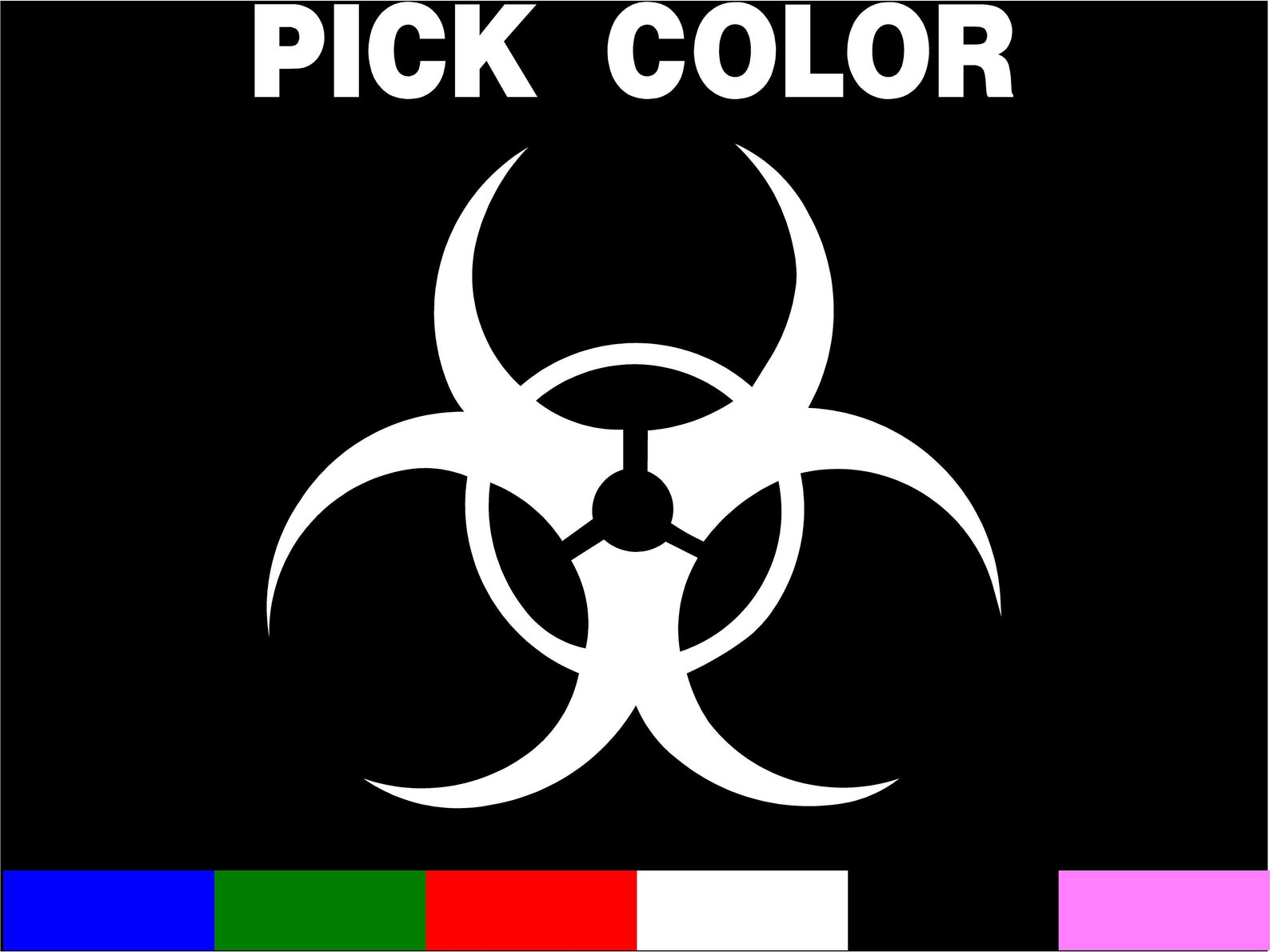 Biohazard Toxic Car Vinyl Window Decal Sticker Bio Hazard Symbol Vinyl ...