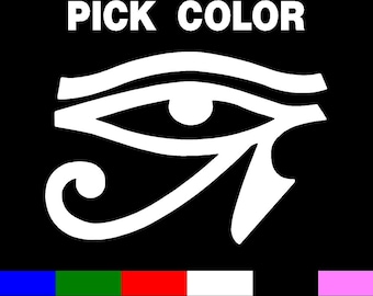 EYE OF RA Car Truck Wall vinyl decal Pick a size & Color for car truck computer ipad or whatever