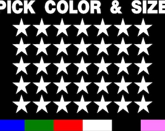 Red Star Decal Etsy