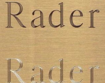 Engraved plates plaques tags and labels in brass or aluminum - any size - any text