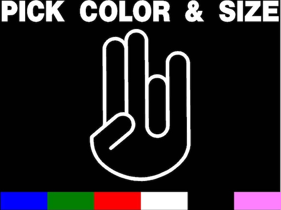Jdm The Shocker Symbol Car Vinyl Window Decal Sticker Hand JDM The