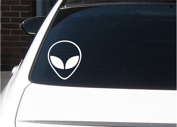 Alien Head vinyl sticker decal Car sticker PICK SIZE COLOR