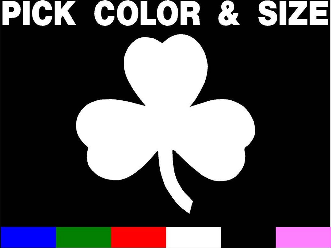 Boston Irish Flag Shamrock Decal - 4.7x3.3 Inch Oval Massachusetts Vinyl Sticker