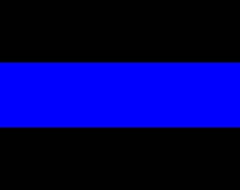 THIN BLUE LINE fop police support sticker vinyl decal - Friends of law enforcement - boys in blue - car truck or motorcycle