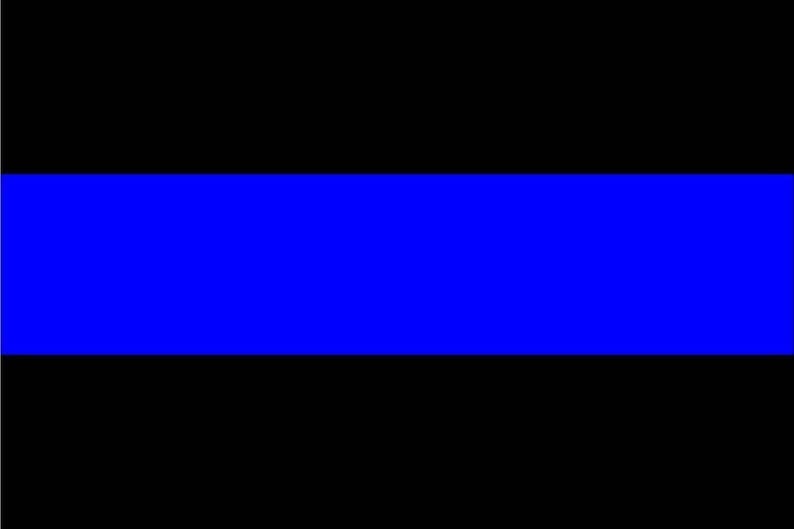 THIN BLUE LINE Fop Police Support Sticker Vinyl Decal - Friends of Law ...