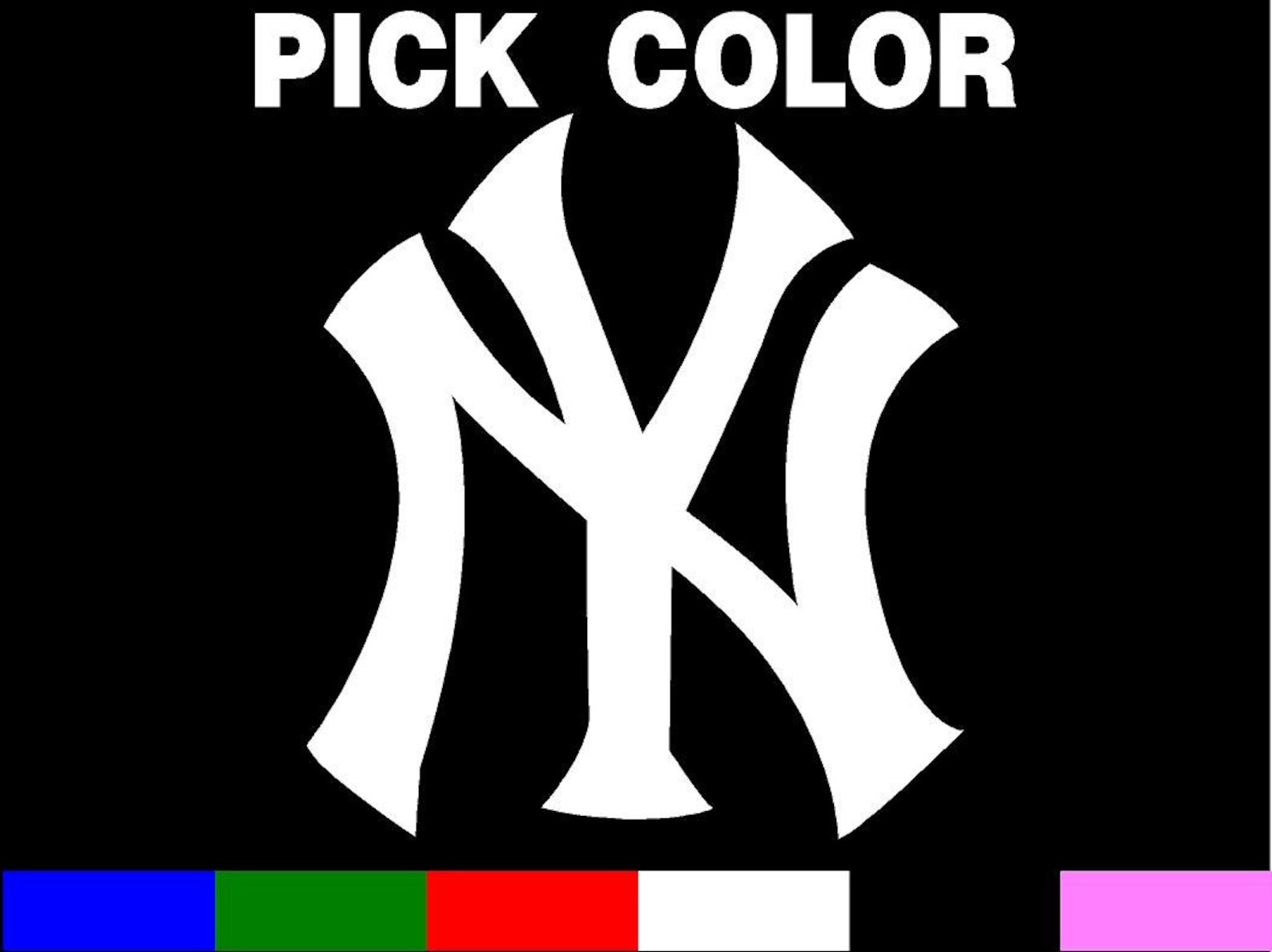 New York Yankees Vinyl Car Decal Sticker MLB Yanks Etsy