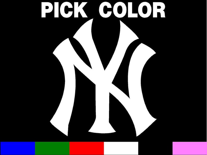 New York Yankees Vinyl Car Decal Sticker MLB Yanks Etsy