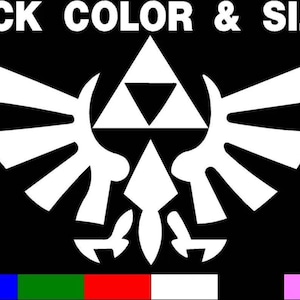 The Legend of Zelda Triforce Logo Car Truck Wandfolie Aufkleber PICK a SIZE & COLOR für Auto LKW Computer ipad oder was auch immer