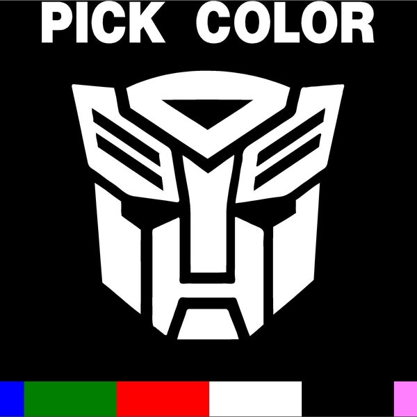 Transformers Autobots Vinyl Decal - Car Sticker -  PICK SIZE & COLOR