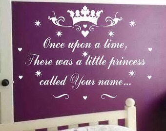 Little Princess Nursery Rhyme - Wall Art Sticker Vinyl Decal for Children Kids Room