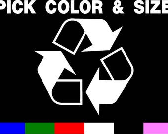 OPEN Recycle Recycling Symbol Pick SIZE & COLOR