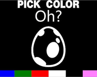 Pokemon Go Egg Hatching  sticker vinyl decal - car truck motorcycle or wall