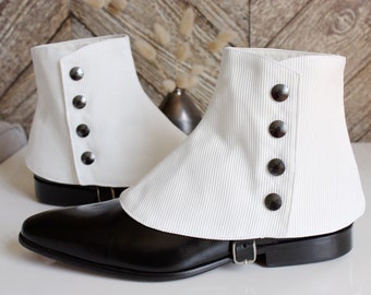 white spats shoe covers