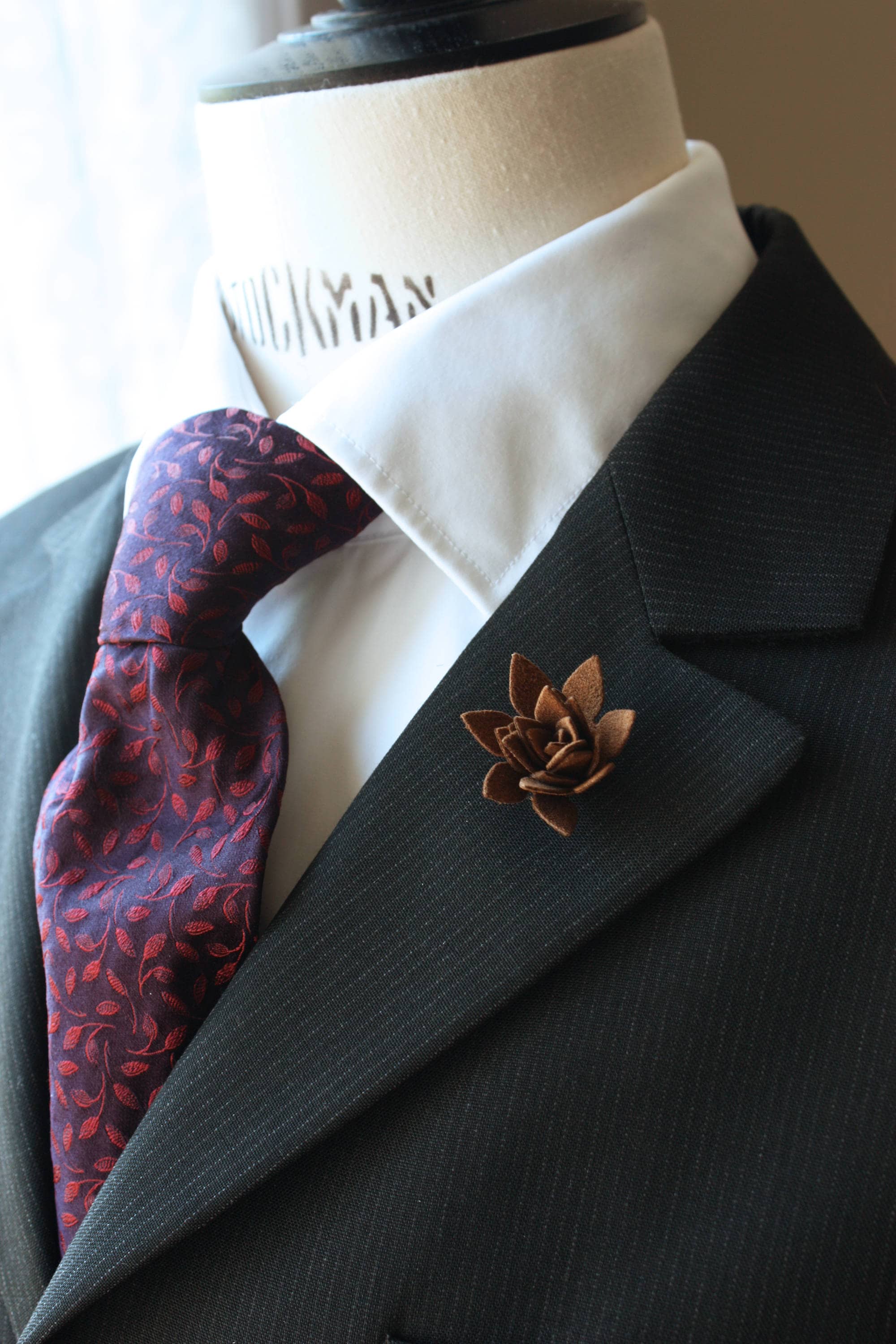 Fleur à la boutonnière pour Homme Fleur succulente Alcantara® Etsy France