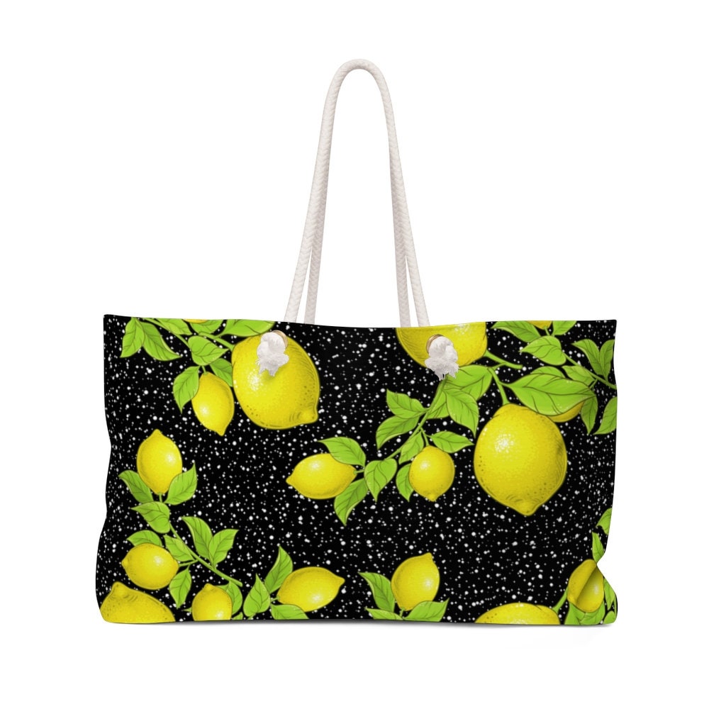 Lemon Bag Lemon Handbag Lemon Tote Beach bag Birthday | Etsy