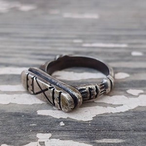 Vintage Tribal Ring. Stackable Unisex Ring
