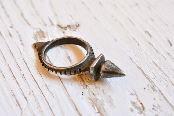 Zinder Vintage Tribal Ring. Stackable Unisex Ring