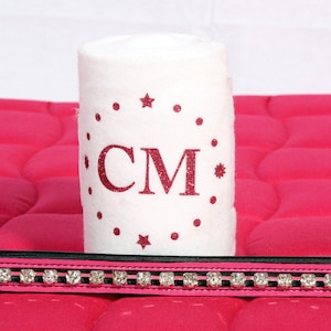 Personalized Polo Wraps for Horses with Initials and Stars