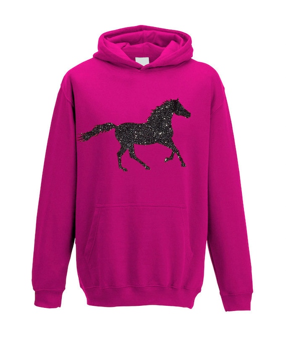 girls horse hoodie
