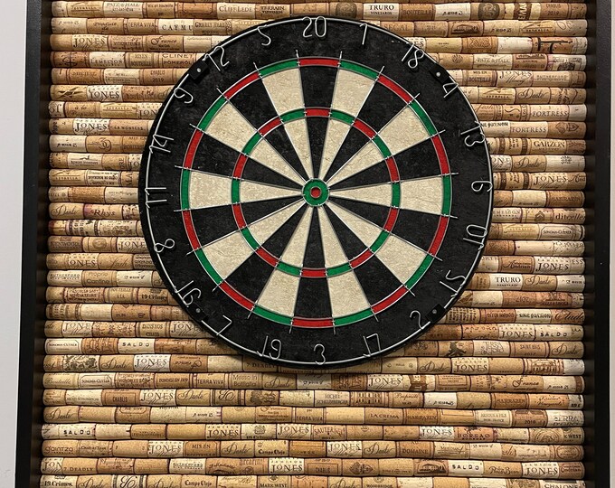 Handmade Wine Cork Dart Board Etsy