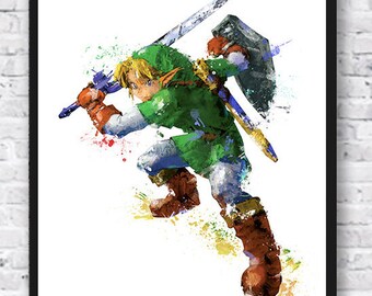 Ocarina Of Time Poster Etsy