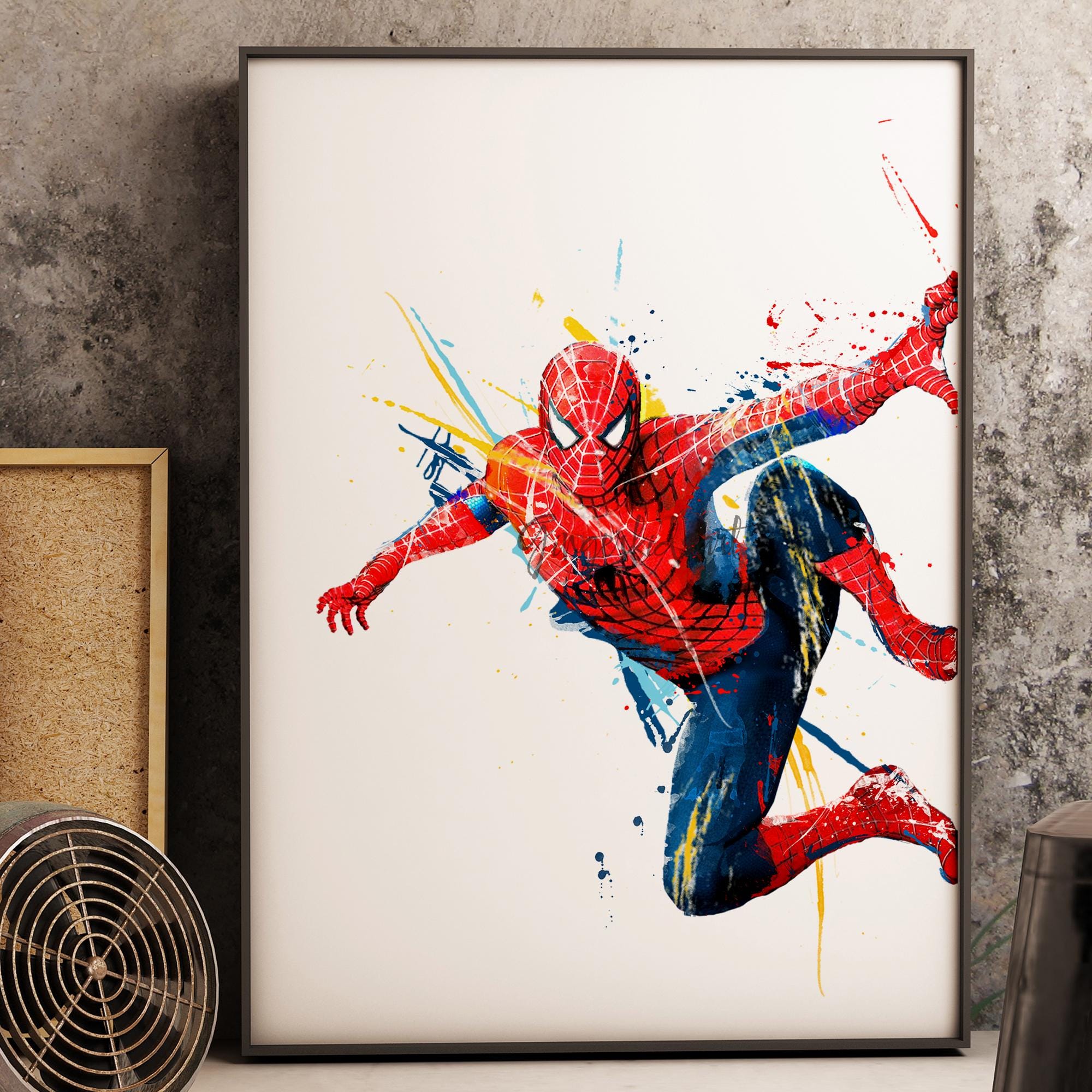 marvel アメコミ アートプリント ポスター 黒額付きポスター】スパイダーマン23 アメコミ マーベル(新品)の
