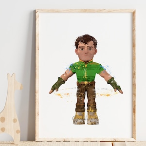 Sandman, Spidey, Baby Spiderman, Impresión de acuarela, Superhéroe, Póster de película, Vengadores, Marvel, Arte de pared, Baby Shower, Decoración de habitación infantil