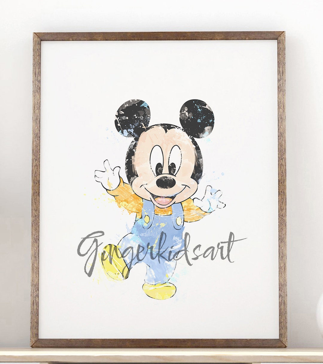 Mickey Mouse, Watercolor, Art Print, Mickey, Minnie Mouse, Mickey Ears ...