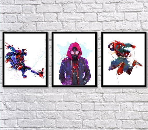 Spider Man Far from Home Poster Print,Marvel Photo Wall Art,Artwork,Movie  Posters for Wall,Game Room Poster,Canvas Art,No Frame Poster,Original Art